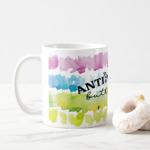 Anti Social Butterfly Watercolor Ceramic Mugg