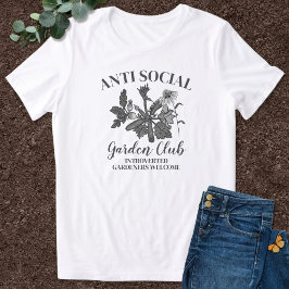 Anti Social Garden Club Botanisk Konst T Shirt