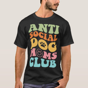 ANTI SOCIAL HUND MAMMOR KLUBB på baksidan T Shirt