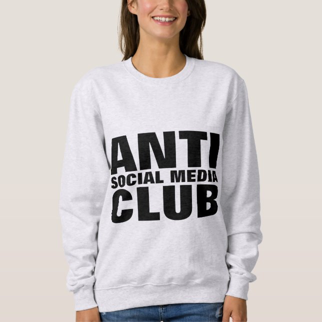 ANTI-SOCIAL MEDIA KLUBB T-SHIRTS (Framsida)