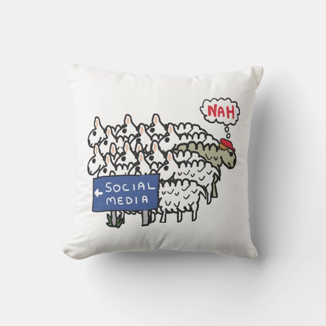 Anti-Social Media Kudde (Framsida)