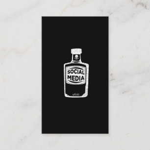 Anti-Social Media Poison Side Effects Internet Visitkort
