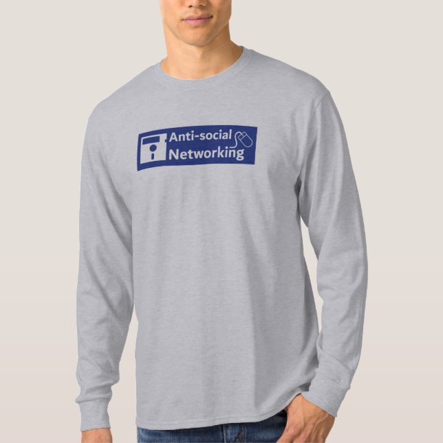 Anti-social_Networking T-tröja T Shirt (Framsida)