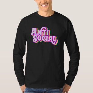 Anti Social Rainbow Introvert Introverterad Homebo T Shirt