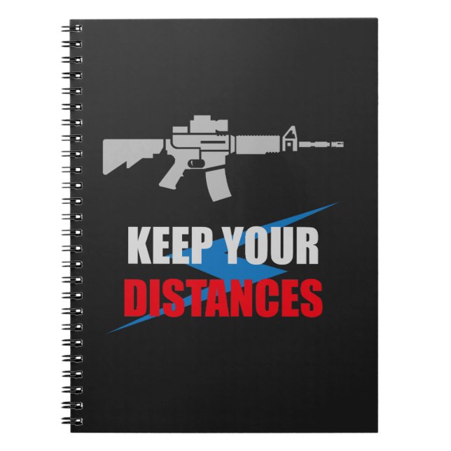 Anti Social Rifle Humor Anteckningsbok (Framsidan)