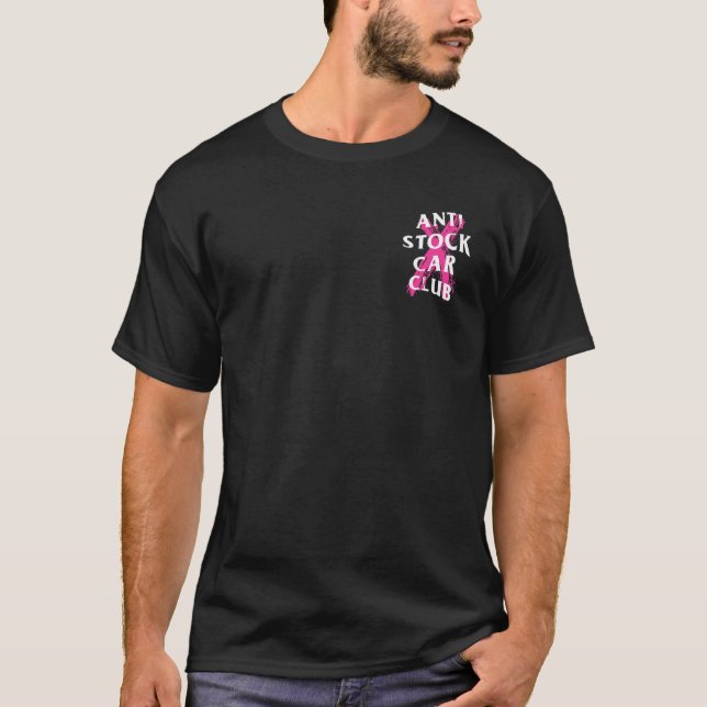 Anti Social Techno Klubb X Annullerad Rosa T Shirt (Framsida)
