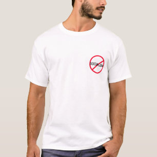 Anti-Socialism med citationstecken på baksida T-shirt