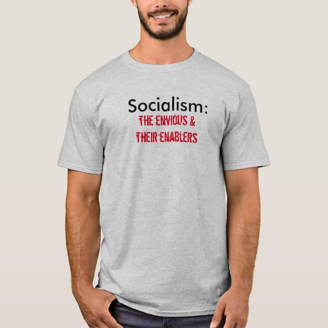 Anti-Socialism T-tröja T Shirt (Framsida)