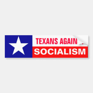 Anti-Socialism Texans Bildekal