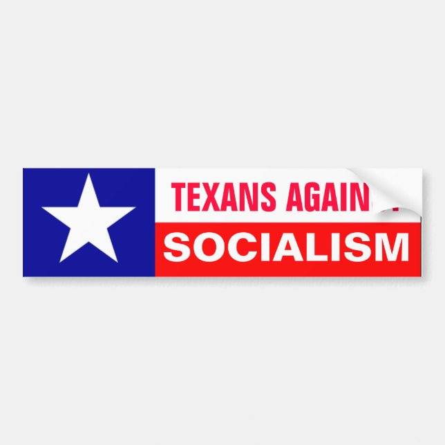Anti-Socialism Texans Bildekal (Framsidan)