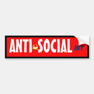 ANTI-Socialist Bildekal