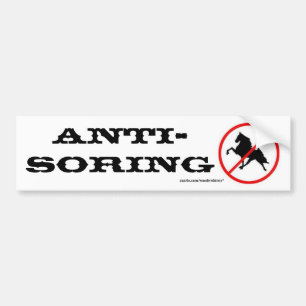 Anti-Soring klistermärke