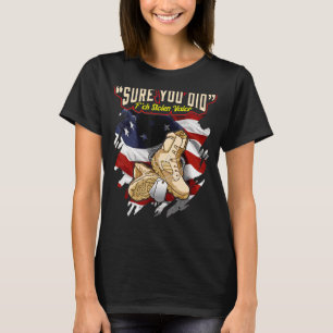 Anti Stolen Valor American Flagga Proud Militär V T Shirt