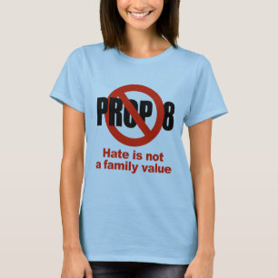 ANTI STÖTTA 8 - hat är inte en familjevärdering T Shirt