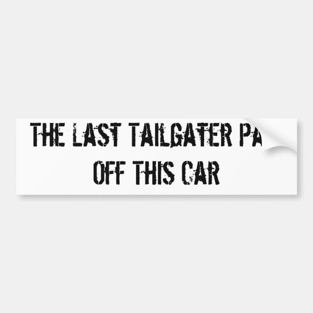 Anti-tailgater Bildekal (Framsidan)