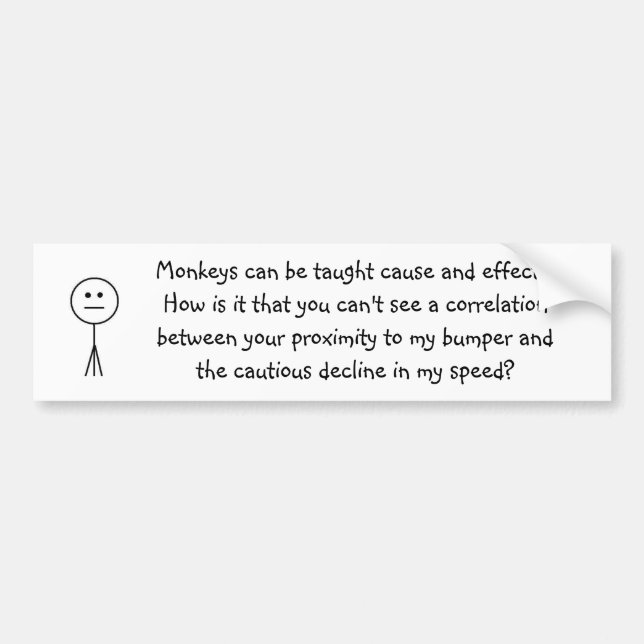 Anti-tailgating Bildekal (Framsidan)