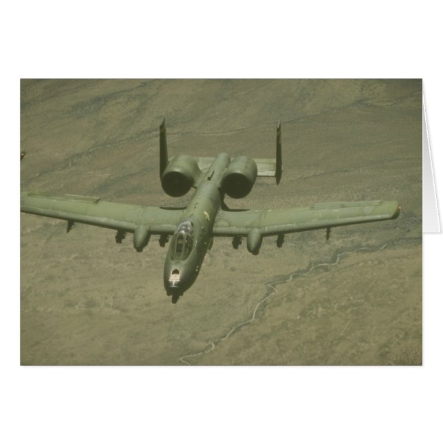 Anti-tank för A-10 Warthog flygplan, skjuten Hälsningskort (Framsidan Horizontal)