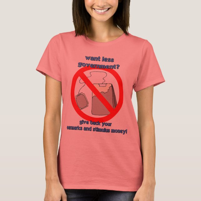 Anti tea party t-shirt (Framsida)