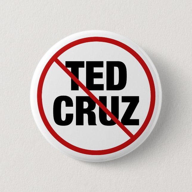 Anti Ted Cruz Politisk Knapp (Framsida)