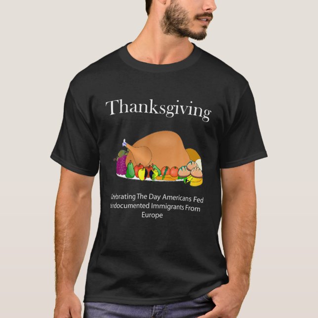 Anti-Thanksgiving T Shirt for Native American Indi (Framsida)