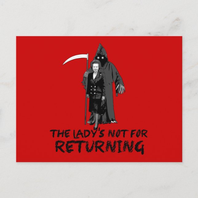 Anti Thatcher Vykort (Framsida)