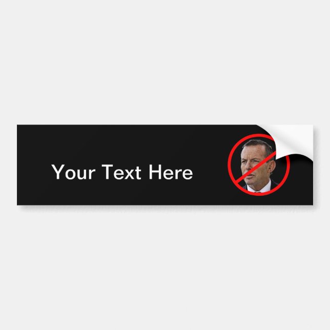 Anti Tony Abbott Bildekal (Framsidan)