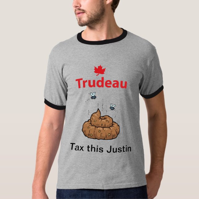 Anti-Trudeau T-tröja T Shirt (Framsida)
