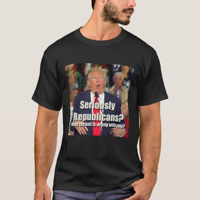 Anti-Trumf allvarligt republikanT-tröja T Shirt (Framsida)