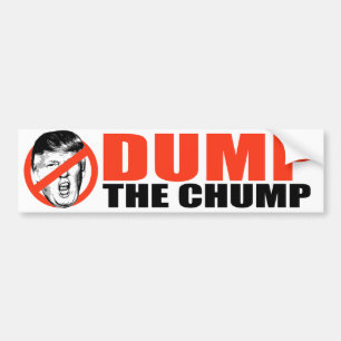 Anti-Trumf - dumpa chumpen - Bildekal