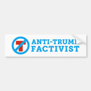 Anti-Trumf FACTivist bildekal