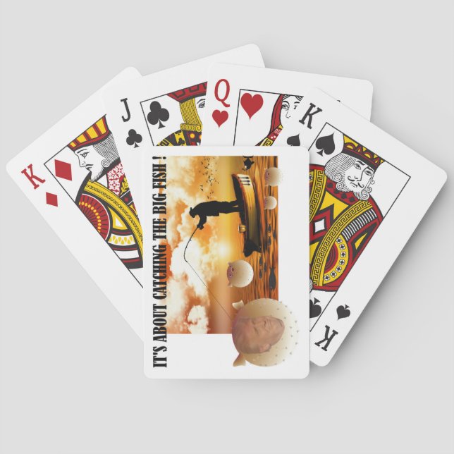 Anti trumf/fånga den stora fisken! , casinokort (Baksidan)
