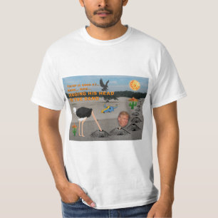Anti trumf/gräva hans huvud i sanden, t shirt