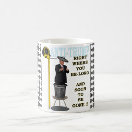 Anti trumf/högert var du tillhör, kaffemugg