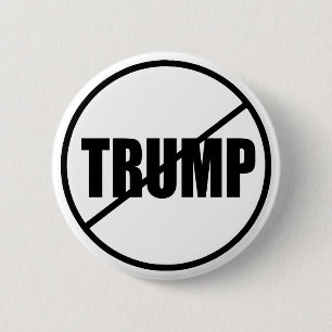 Anti trumf ingen trumfanpassningsbar Donald Trump Knapp