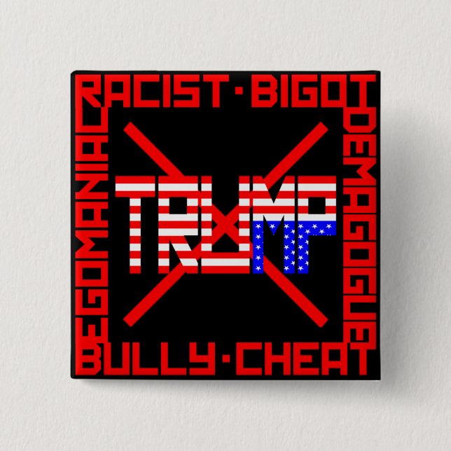Anti trumf knapp (Framsida)