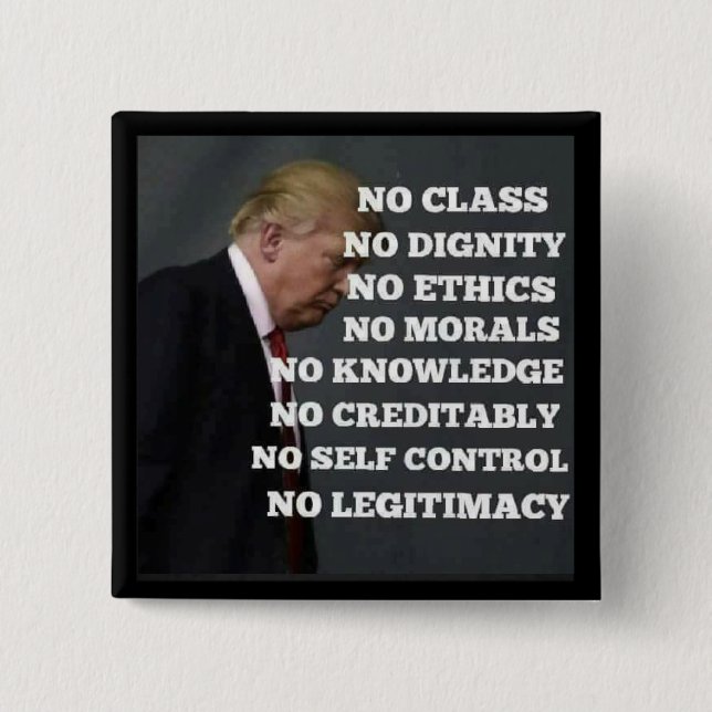 Anti-Trumf knäppas Knapp (Framsida)