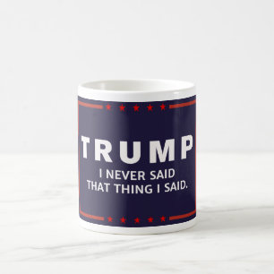 Anti-Trumf sade aldrig att kampanjlogotypmuggen Kaffemugg