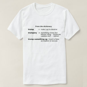 Anti-Trumf utslagsplatsskjorta T-shirt