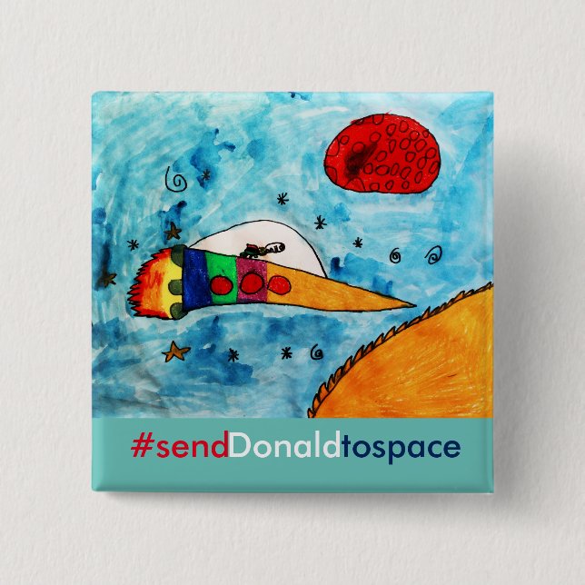 Anti-Trumf valhumor Knapp (Framsida)