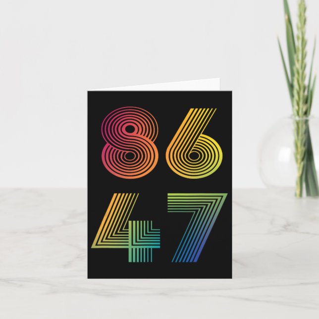 Anti-trump 8647 86 47 Impeach 47 Anti-trump Presid Kort (Framsida)