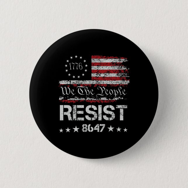Anti Trump 8647 Resist Impeach Trump Impeach 47 86 Knapp (Framsida)