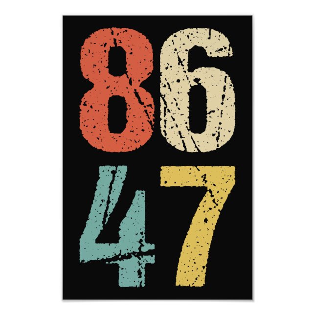 Anti-Trump - 86 47 I Fototryck (Framsidan)