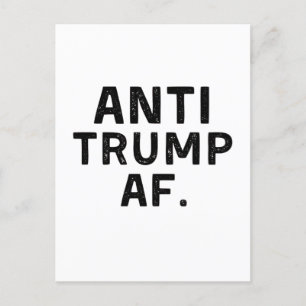 Anti Trump AF Amerikansk demokrati Vykort