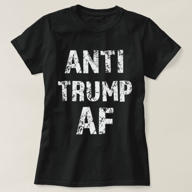 Anti-Trump Af Implicera på dennes ordförande.png T Shirt (Design framsida)