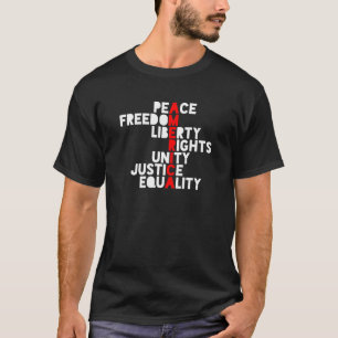 Anti Trump America betyder Unity Peace Resistt Sh T Shirt