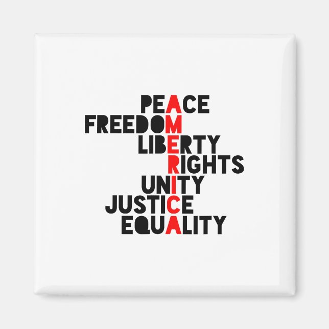 Anti-trump Amerika Betydelse  Magnet (Framsidan)
