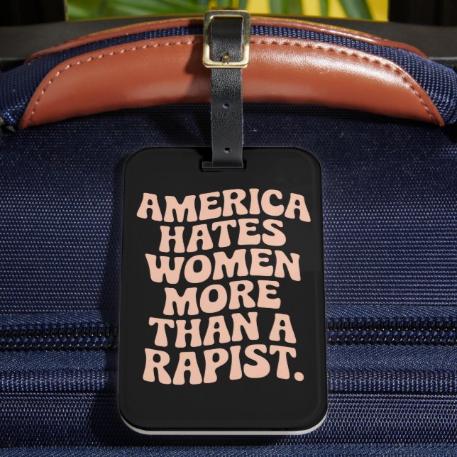 Anti-Trump Anti MAGA Protest Feminist Activist Bagagebricka (Framsida Insitu 2)