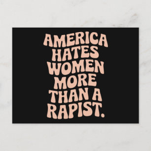 Anti-Trump Anti MAGA Protest Feminist Activist Vykort