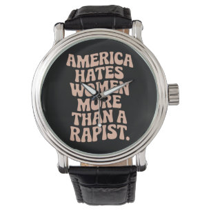 Anti Trump Anti MAGA protest feminist aktivist Armbandsur