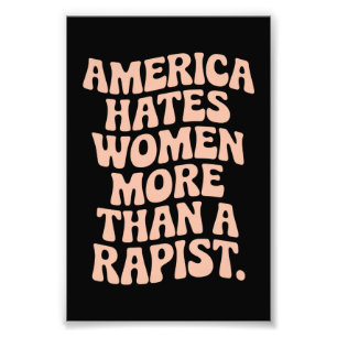 Anti Trump Anti MAGA protest feminist aktivist  Fototryck